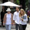 Diane Kruger e Joshua Jackson almoçaram no restaurante Via Sete, em Ipanema, na Zona Sul do Rio