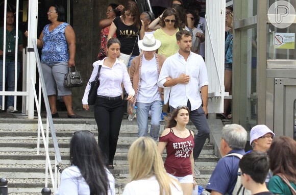 Diane Kruger e Joshua Jackson deixam o Pão de Açúcar, no Rio