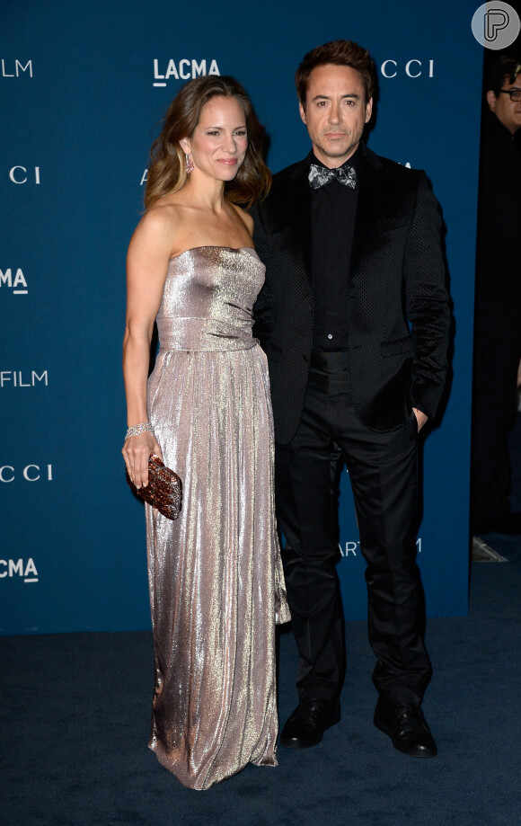 Robert Downey Jr e a mulher, Susan Downey, prestigiam o LACMA Art + Film Gala 2013