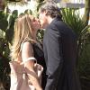 Letícia Spiller e Dalton Vigh gravam cena do beijo de Antonia e Carlos em 'Salve Jorge', em 26 de dezembro de 2012