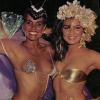 Monique e Luiza Brunet nos tempos de rainha de bateria na década de 80