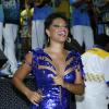 Juliana Aves sambou muito na festa que aconteceu na quadra da Unidos da Tijuca, em 16 de novembro de 2013