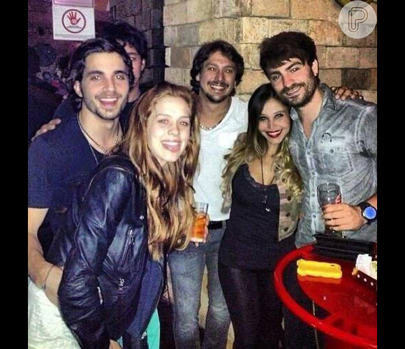 Sophia Abrahão e Fiuk foram juntos à festa de aniversário de um amigo no último dia 13 de novembro de 2013