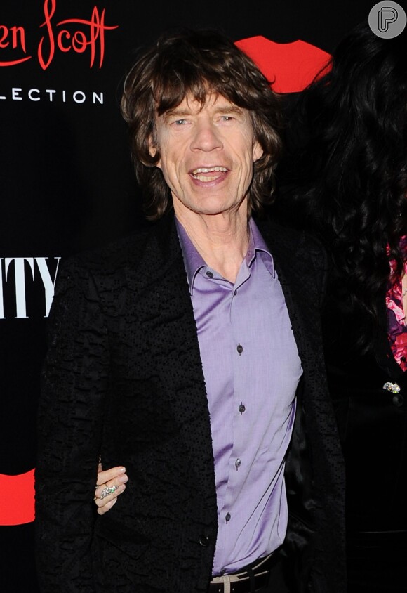 Mick Jagger está contente em ser bisavô, segundo entrevista de sua neta, Assisi Jackson à revista 'Hello', em 25 de novembro de 2013