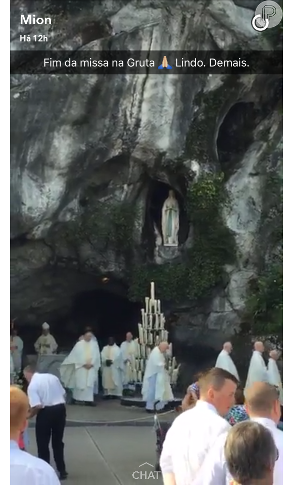 Marcos Mion se emocionou durante a visita ao Santuário de Lourdes: 'Chorei'