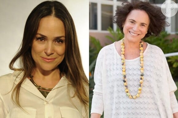 Gabriela Duarte divide o papel com a mãe, Regina Duarte, na novela 'A Lei do Amor'