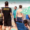 Cleo Pires e Paulo Vilhena participaram neste domingo, 4 de setembro de 2016, de um evento na praia de Ipanema, na Zona Sul do Rio, voltado para pessoas com deficiência física