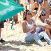 Cleo Pires e Paulo Vilhena participaram neste domingo, 4 de setembro de 2016, de um evento na praia de Ipanema, na Zona Sul do Rio, voltado para pessoas com deficiência física