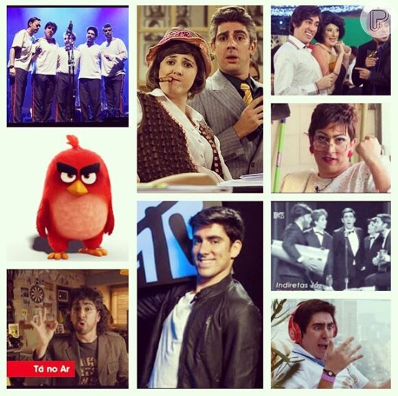 Em seu perfil no Instagram, Dani Calabresa fez uma postagem, juntando diversas imagens de Marcelo Adnet