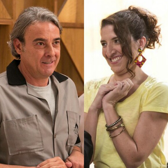Aparício (Alexandre Borges)é desmascarado por Dinalda (Renata Augusto) e os dois fingem um namoro, na novela 'Haja Coração', a partir de 13 de setembro de 2016