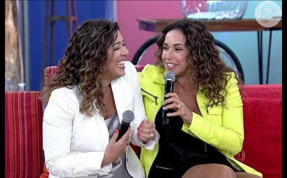 Daniela Mercury e sua mulher, Malu Verçosa, foram convidadas na manhã desta segunda-feira, 9 de dezembro de 2013, do programa 'Encontro com Fátima Bernardes'