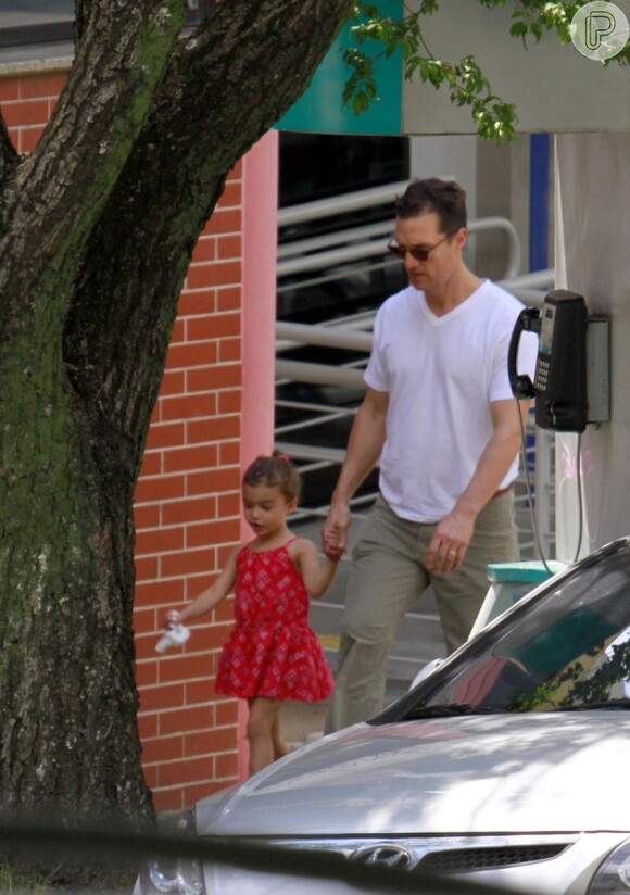 Matthew McConaughey ao lado da filha Vida