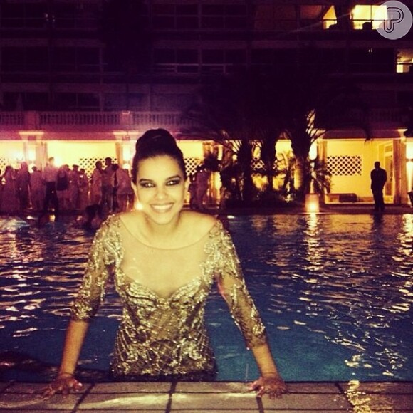 Mariana Rios celebrou o Réveillon no Copacabana Palace, no Rio de Janeiro