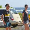 Anne Hathaway e o marido, Adam Shulman, estão passando férias no Havaí