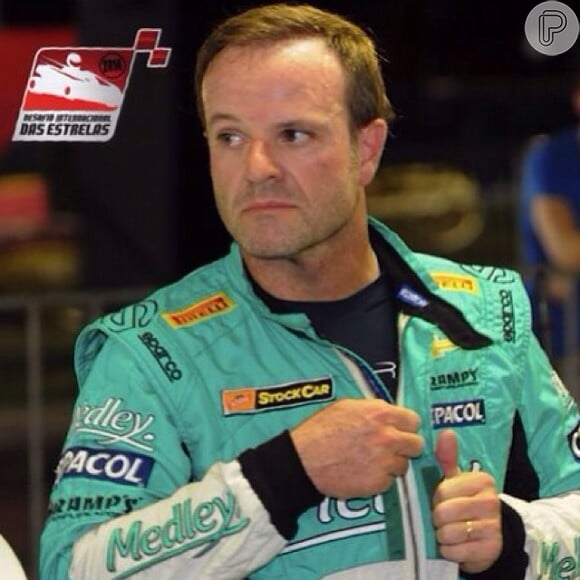 Rubens Barrichello também participou da corrida de kart