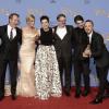 Elenco e produtores de 'Breaking Bad', vencedora do Globo de Ouro de Melhor Série de TV - Drama