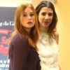 Marina Ruy Barbosa deixa teatro com amiga após assistir peça 'Por Isso Fui Embora', no Shopping da Gávea, na Zona Sul do Rio de Janeiro, na noite desta quinta-feira, 8 de dezembro de 2016