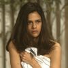Aline (Arianne Botelho) tenta convencer Misael (Tuca Andrada) de que está sendo chantageada por Gustavo (Daniel Rocha), na novela 'A Lei do Amor'