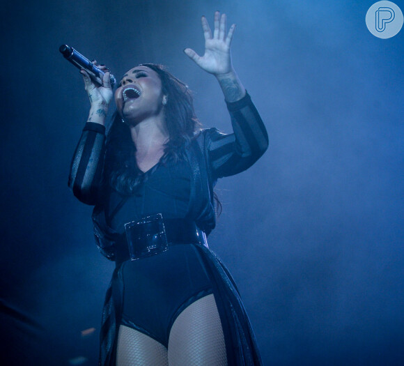 Demi Lovato arrebatou o público de São Paulo neste sábado, 10 de dezembro de 2016, durante o Z Festival