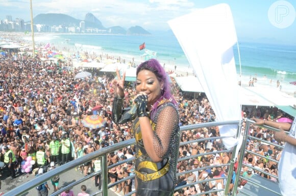 Ludmilla empolgou o público da 21ª Parada Gay que aconteceu neste domingo, 11 de dezembro de 2016, em Copacabana, no Rio