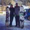 Ronaldo faz snowboard na Suíça acompanhado da noiva, Paula Morais