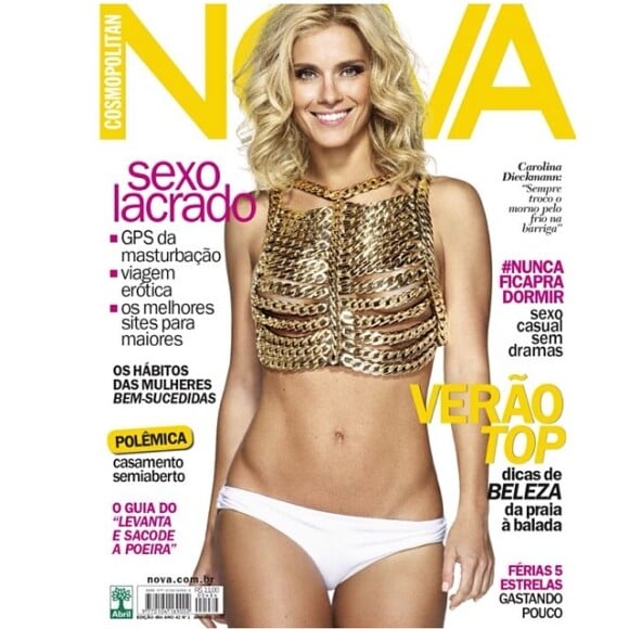 Carolina Dieckmann foi capa da revista 'Nova' na edição de dezembro de 2013