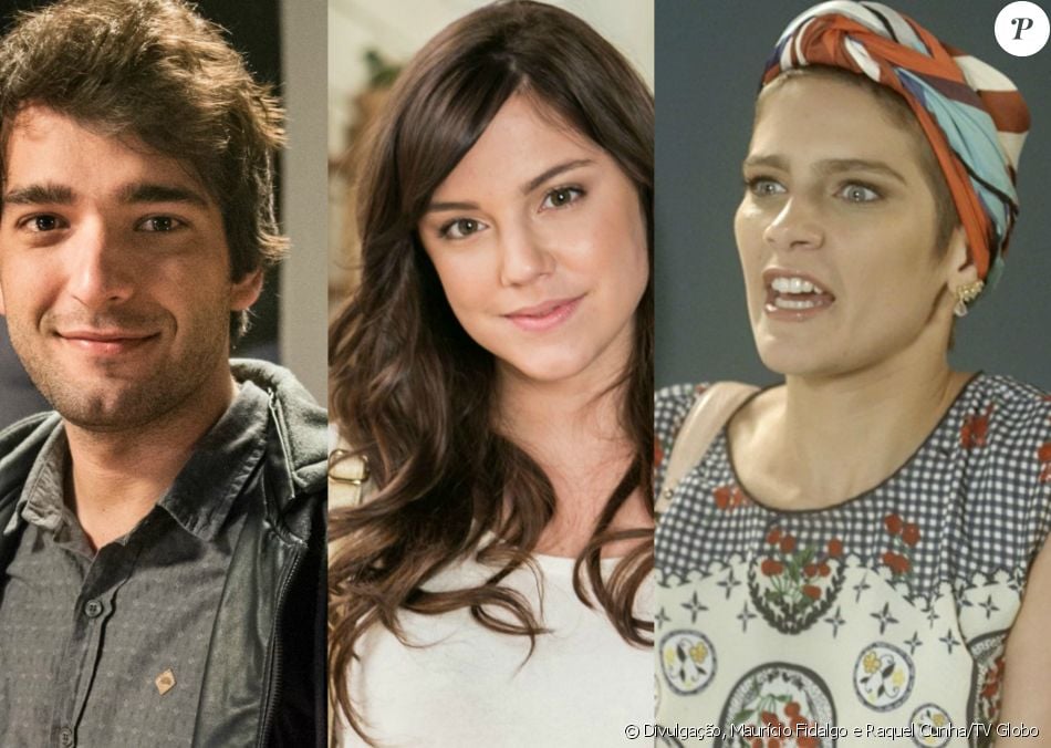 Tiago (Humberto Carrão) e Marina (Alice Wegmann) se beijam de forma ...