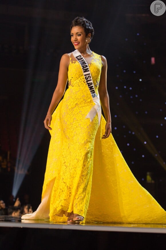 Representando as Ilhas Cayman, a Miss Monyque Brooks é uma das mais velhas da competição, com 25 anos