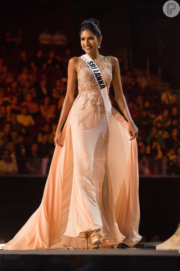 O nome da Miss Sri Lanka, de 26 anos, é Jayathi De Silva