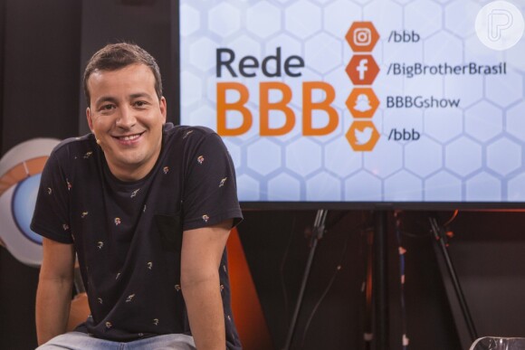 'Achei que você fosse falar mal do apresentador do programa aqui no 'Rede BBB'', retrucou o repórter Rafael Cortez