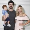 Ex-BBBs Rodrigão e Adriana estão promovendo uma megafesta de aniversário para o 1º aninho do filho