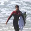Caio Castro surfou na praia da Macumba, Zona Oeste do Rio, na manhã desta terça-feira, 11 de fevereiro de 2014