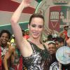 Ana Furtado samba na quadra da Grande Rio em Duque de Caxias, na noite desta terça-feira, 18 de fevereiro de 2014