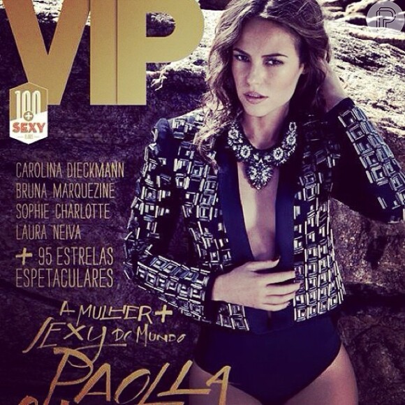 A atriz Paolla Oliveira foi eleita a mulher mais sexy do mundo pela revista 'VIP'