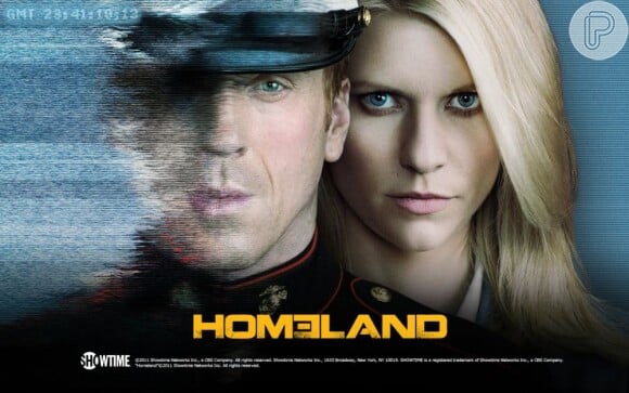 Cartaz de divulgação da premiada série 'Homeland'