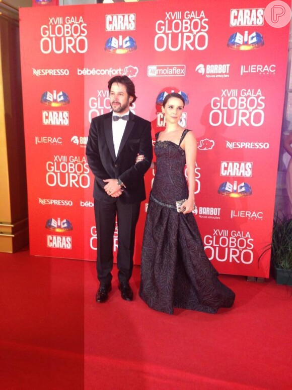 Débora e Murilo estiveram em Portugal em maio de 2013 para entregar uma das categorias do prêmio Globos de Ouro