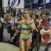 Sabrina Sato rouba a cena em ensaio técnico da escola de samba Vila Isabel, na Sapucaí, RJ