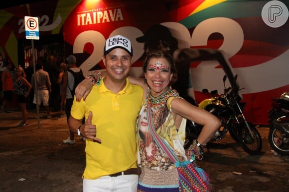 Astrid Fontenelle e o marido, Fausto Franco, estão entre os famosos que passam o Carnaval na Bahia