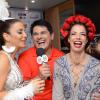 César Filho entrevistou as cantoras Ivete Sangalo e Vanessa da Mata antes delas subirem no trio