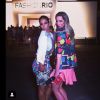 Mariana Weickert faz a coreografia de 'Beijinho no Ombro' no Fashion Rio