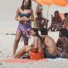 Bruna Marquezine grava a novela 'Em Família' na praia do Recreio dos Bandeirantes, na Zona Oeste do Rio de Janeiro, em 10 de março de 2014