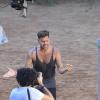 Ricky Martin grava clipe de música para a Copa do Mundo no Brasil 2014 no Mirante do Leblon, na Zona Sul do Rio de Janeiro, nesta terça-feira, 11 de março de 2014