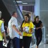 Luiz Felipe Scolari, técnico da Seleção Brasileira, atendeu ao pedido com simpatia