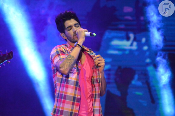 O cantor se apresentou no 'Festival de Verão', em Salvador. Ivete Sangalo também se apresentou na mesma noite