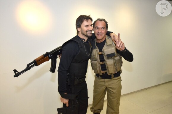 Humberto Martins e Murilo Rosa se preparam em workshop no Rio para fazerem personagem em filme policial