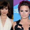 Demi Lovato também afinou o nariz. Nas fotos é possível ver a mudança no rosto da atriz e cantora
