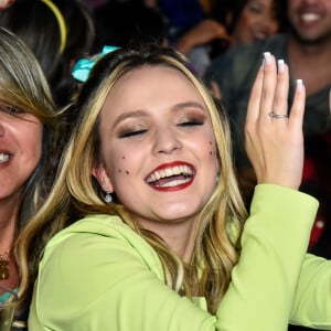 Larissa Manoela prestigiou o namorado, Thomaz Costa, em sua festa de aniversário