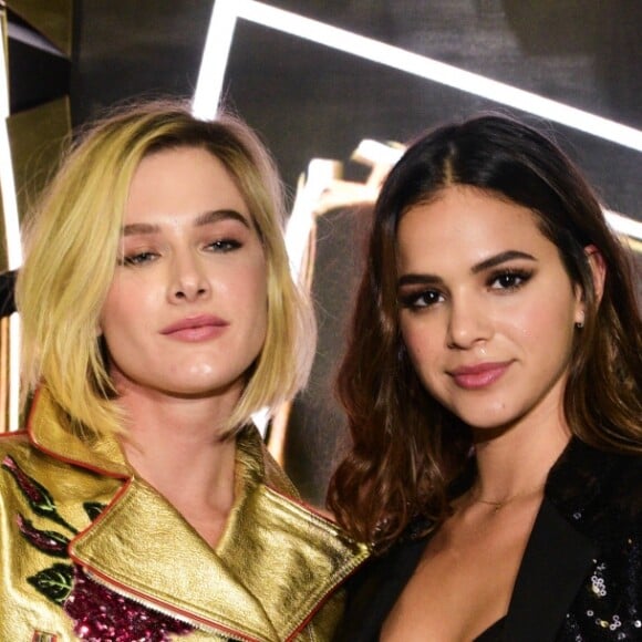 Bruna Marquezine e Fiorella Mattheis prestigiaram evento da Panthère, fragrância da marca de joias Cartier, em São Paulo, na noite desta quarta-feira, 21 de junho de 2017