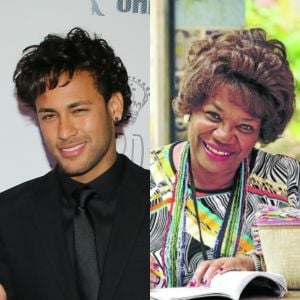 Neymar foi comparado a Neusa Borges pelo seu penteado no leilão beneficente do Instituto Neymar, na última quinta-feira, 22 de junho de 2017