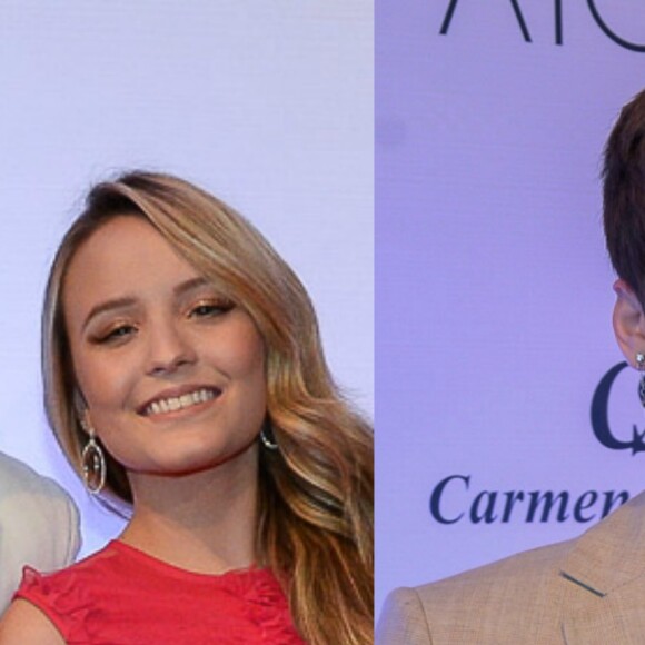 O casal Thomaz Costa e Larissa Manoela marcou presença no leilão, assim como João Guilherme Ávila, ex-namorado da atriz